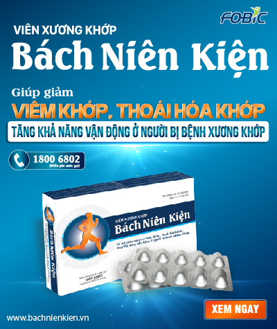 Banner MOBILE slide 1- viên xương khớp Bách Niên Kiện